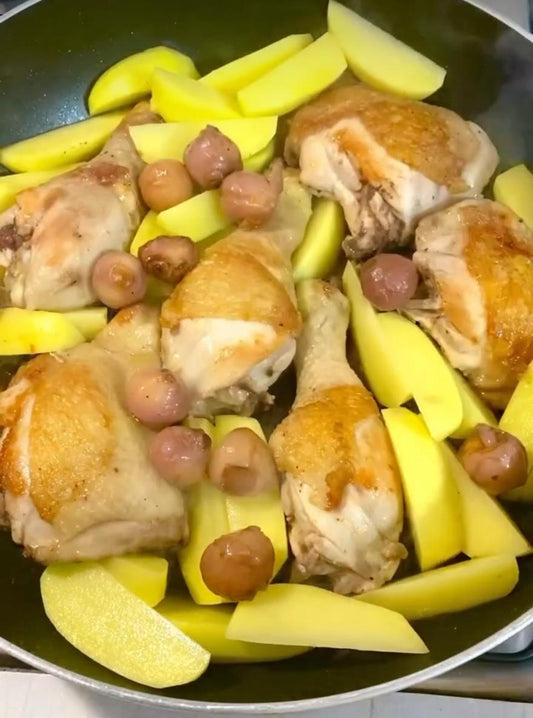 pollo con patate e lampascioni sott'olio - TastyBoxes.it