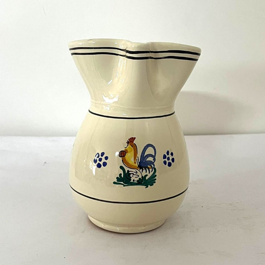 Brocca in ceramica - Decoro Gallo Pugliese