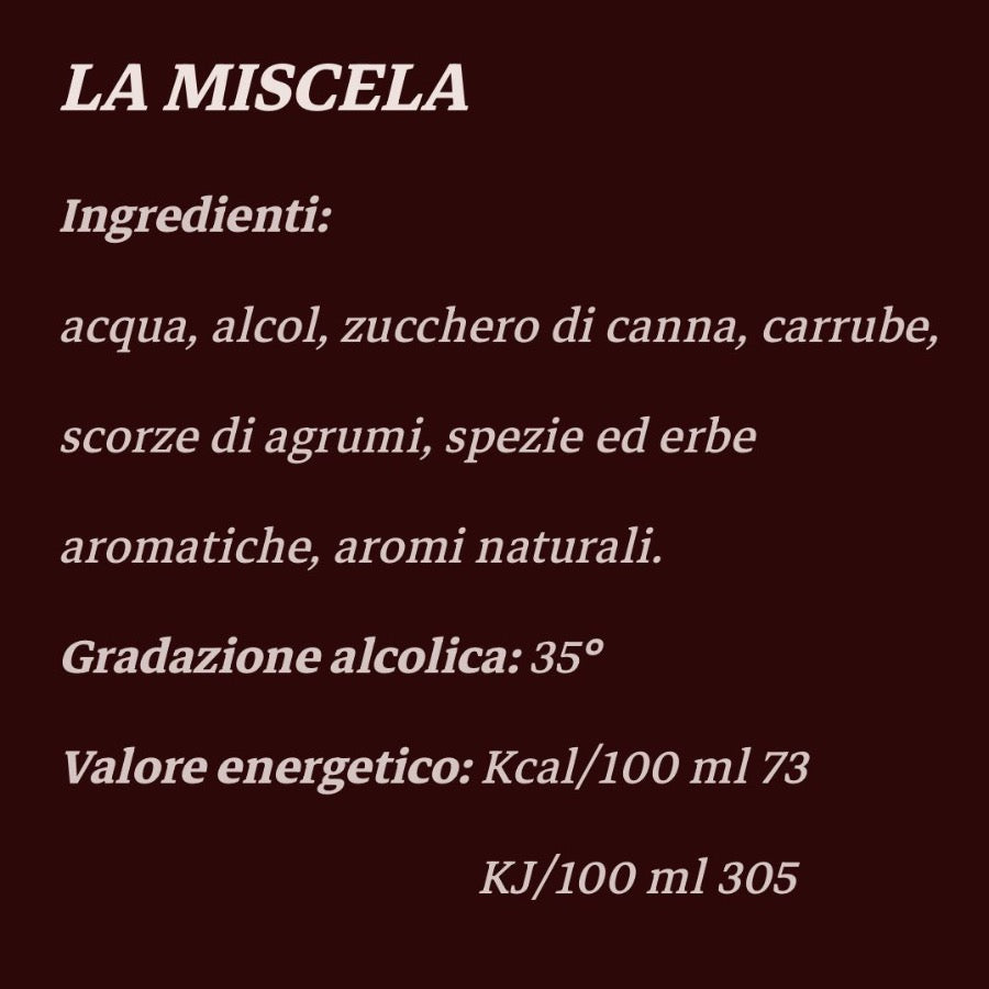 Miscela di ingredienti utilizzati per creare l'amaro tipico Valle D'Itria